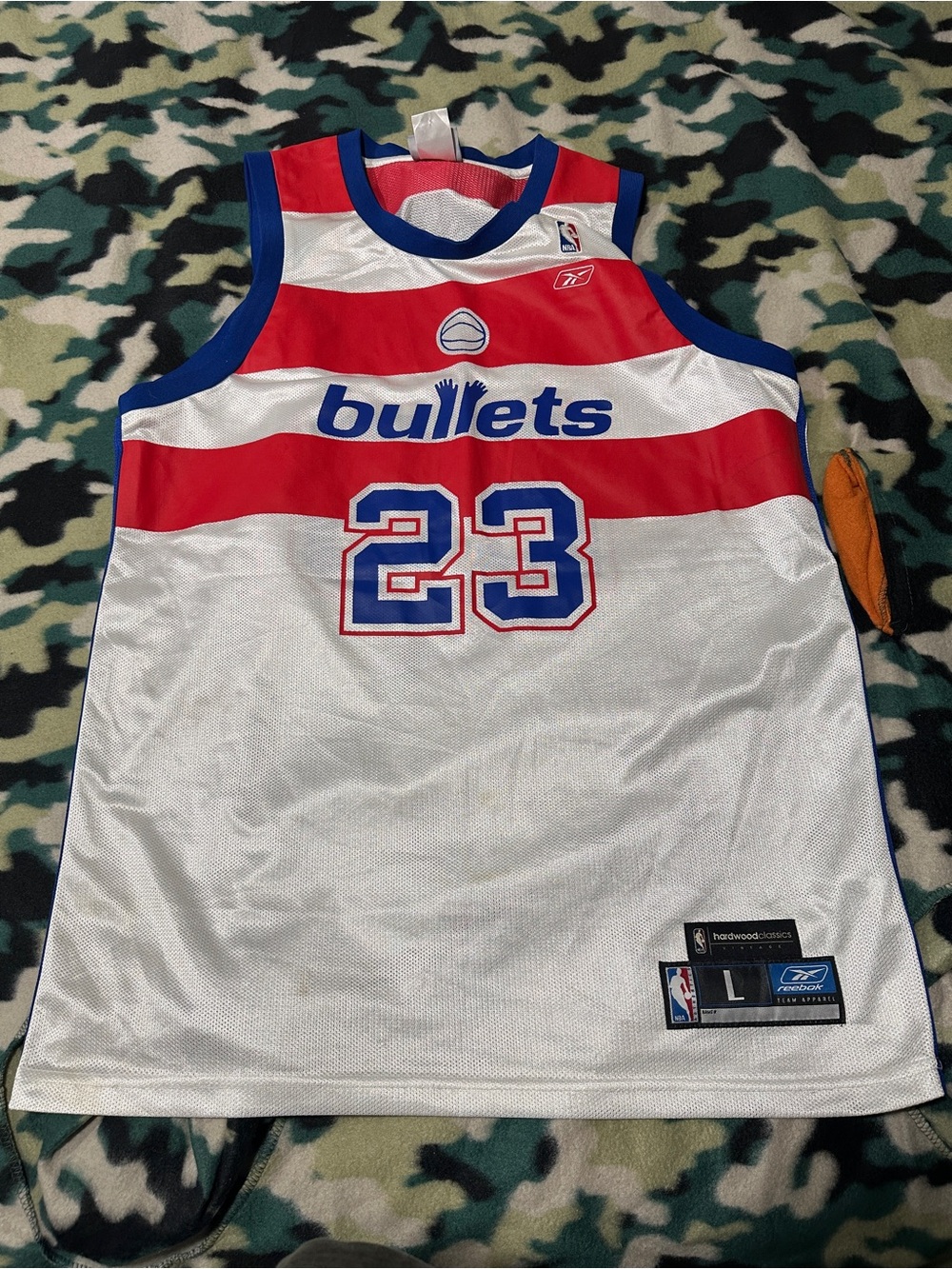 Reebok Michael Jordan #23 Washington Bullets Jersey